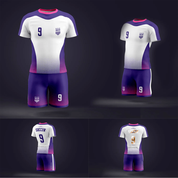 Mockup uniforme feminino time