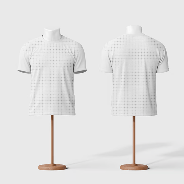 Mockup camiseta masculina e feminina - Image 2