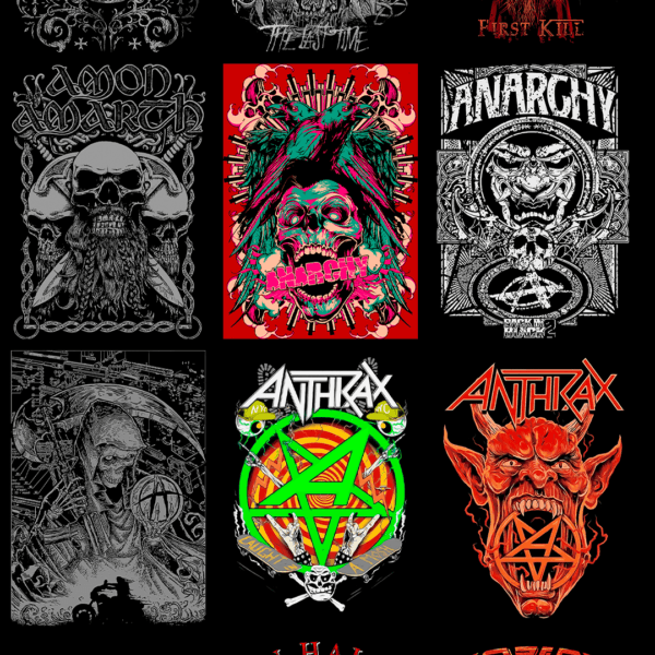 270 artes editáveis Rock & Metal Vol 1 - Image 12