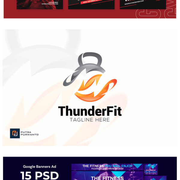 100 artes editáveis - com tema academia, personal, fitness - Image 10