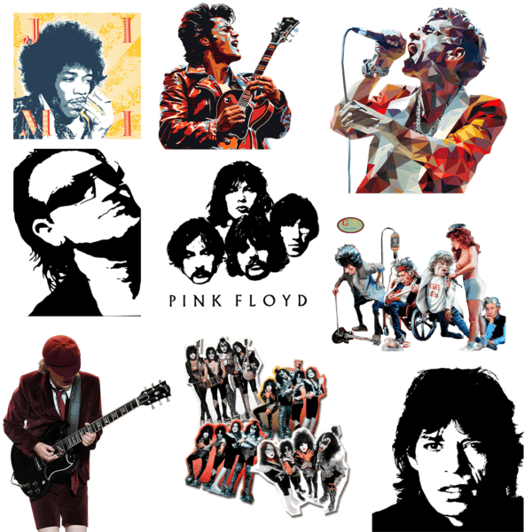 1000 artes editáveis Classic Rock - Image 3