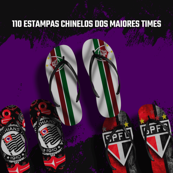 110 estampas chinelos dos maiores times - Image 2