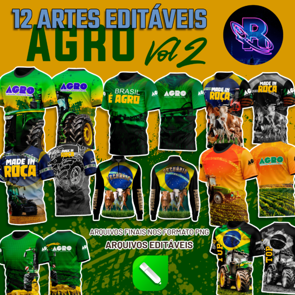 12 artes editáveis Agropecuária Vol 2 - Image 2