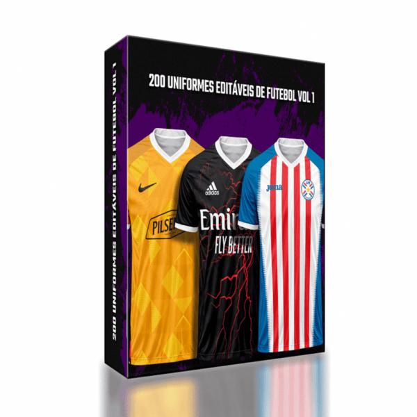 200 Uniformes editáveis de Futebol Vol 1
