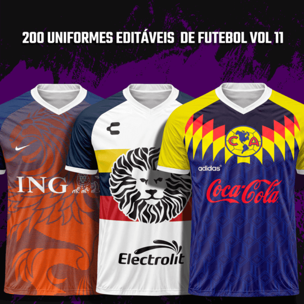200 Uniformes editáveis de Futebol Vol 11 - Image 2
