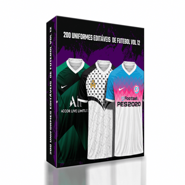 200 Uniformes editáveis de Futebol Vol 12
