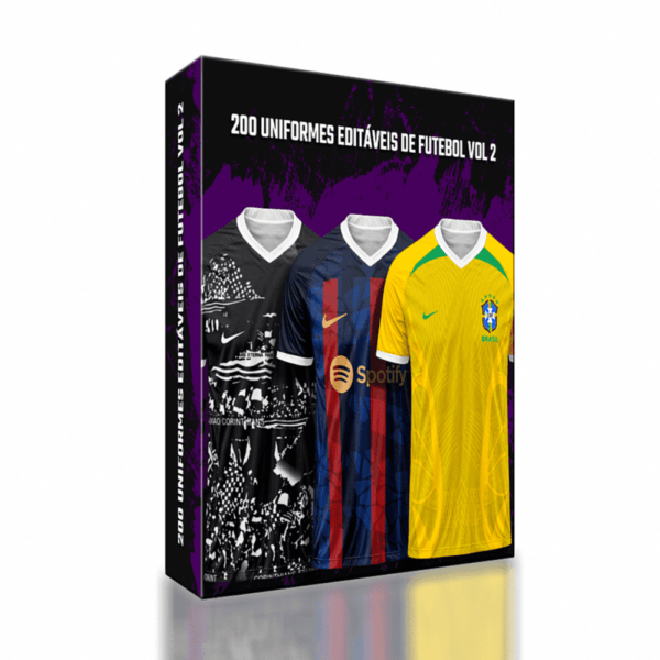 200 Uniformes editáveis de Futebol Vol 2