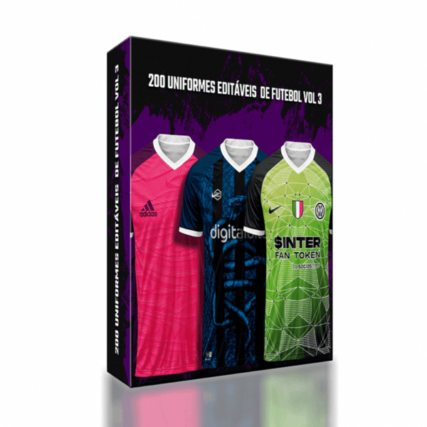 200 Uniformes editáveis de Futebol Vol 3