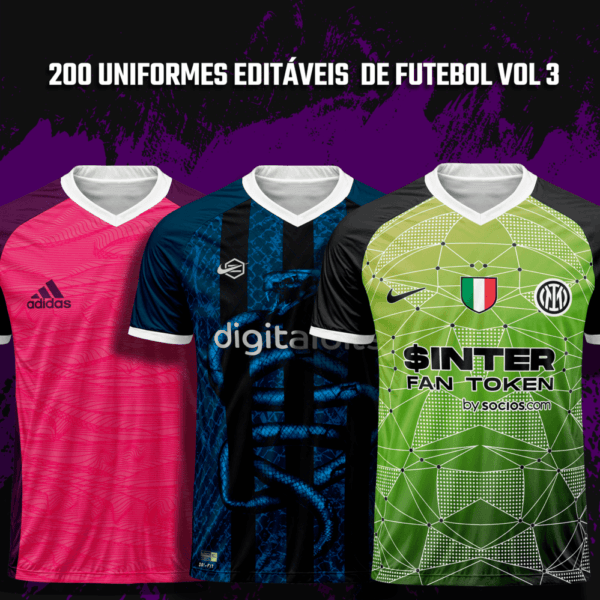 200 Uniformes editáveis de Futebol Vol 3 - Image 2