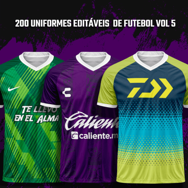 200 Uniformes editáveis de Futebol Vol 5 - Image 2