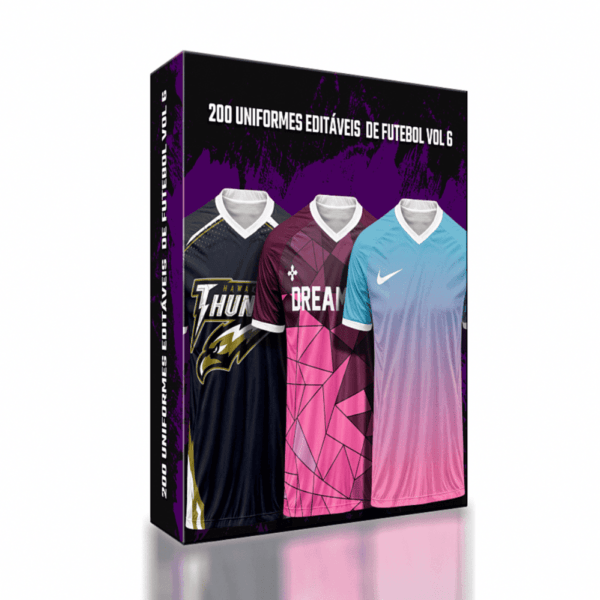 200 Uniformes editáveis de Futebol Vol 6