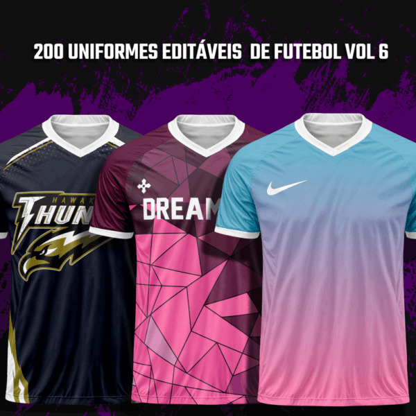 200 Uniformes editáveis de Futebol Vol 6 - Image 2