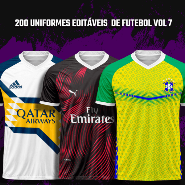 200 Uniformes editáveis de Futebol Vol 7 - Image 2