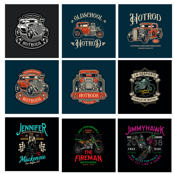 25 artes editáveis - Classic Cars - Image 2