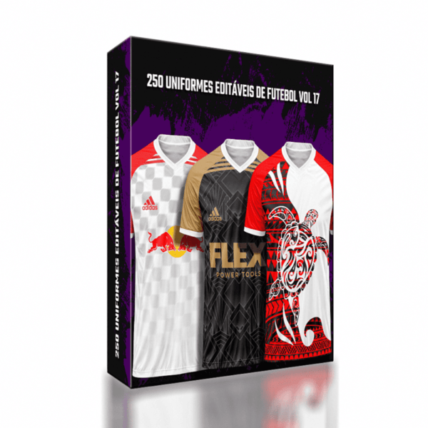 200 Uniformes editáveis de Futebol Vol 17