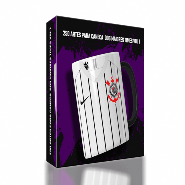 250 artes para caneca dos maiores times Vol 1