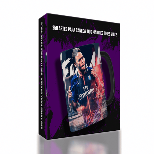 250 artes para caneca dos maiores times Vol 2