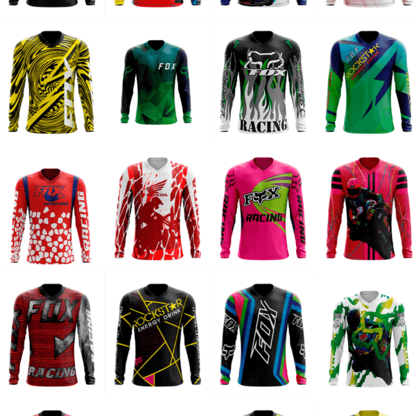 260 artes editáveis para estampa Motocross - Image 11