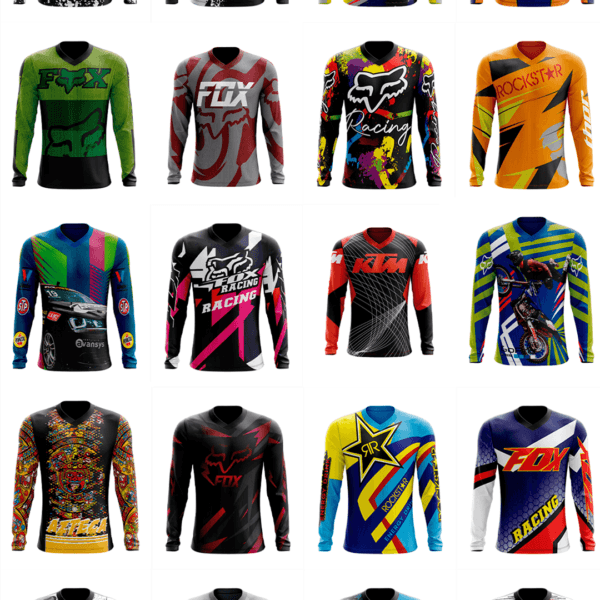 260 artes editáveis para estampa Motocross - Image 2