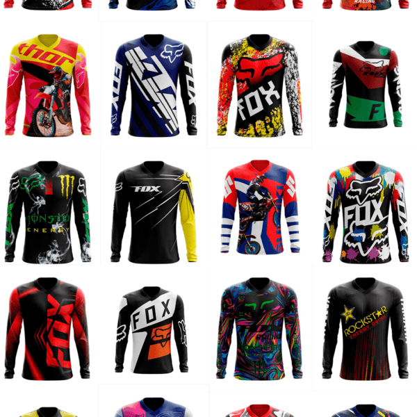 260 artes editáveis para estampa Motocross - Image 3
