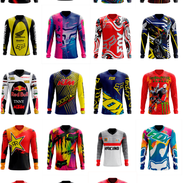 260 artes editáveis para estampa Motocross - Image 4