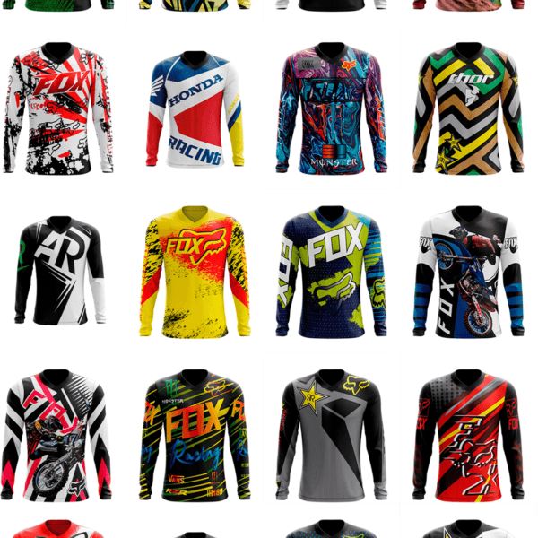 260 artes editáveis para estampa Motocross - Image 7