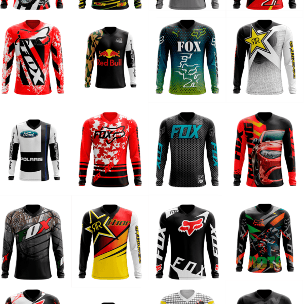 260 artes editáveis para estampa Motocross - Image 8