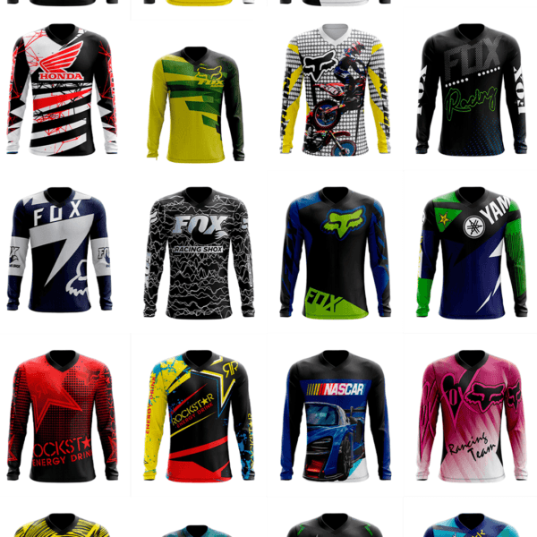 260 artes editáveis para estampa Motocross - Image 9