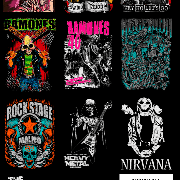 270 artes editáveis Rock & Metal Vol 1 - Image 2