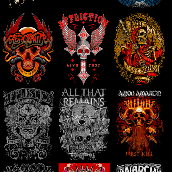270 artes editáveis Rock & Metal Vol 1 - Image 10