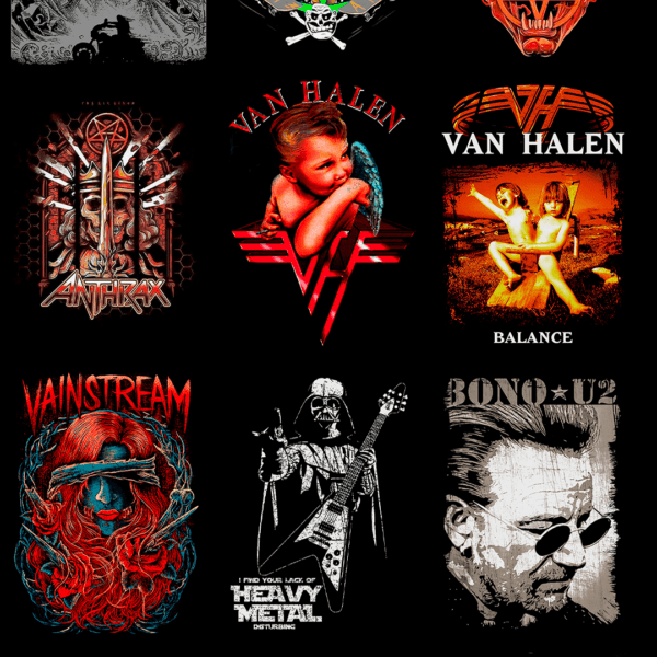 270 artes editáveis Rock & Metal Vol 1 - Image 9