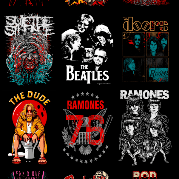 270 artes editáveis Rock & Metal Vol 1 - Image 7