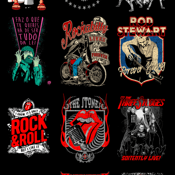 270 artes editáveis Rock & Metal Vol 1 - Image 6