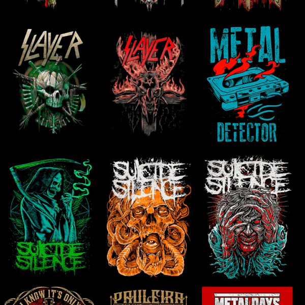 270 artes editáveis Rock & Metal Vol 1 - Image 4