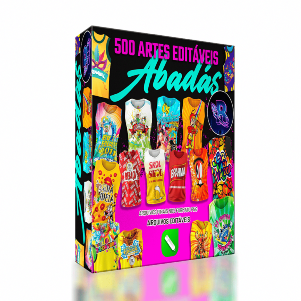 Pack 500 artes editáveis para Abadá