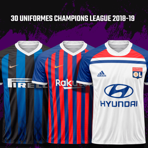 30 Uniformes editáveis Champions League 2018-19 - Image 2