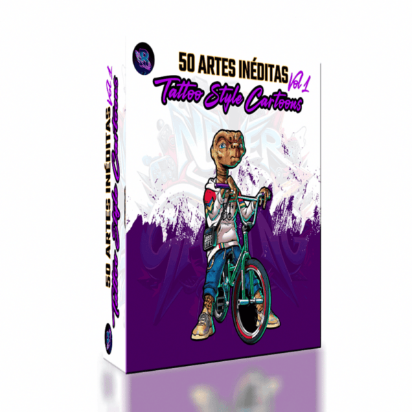 50 Artes Tattoo Style Cartoons Vol 1