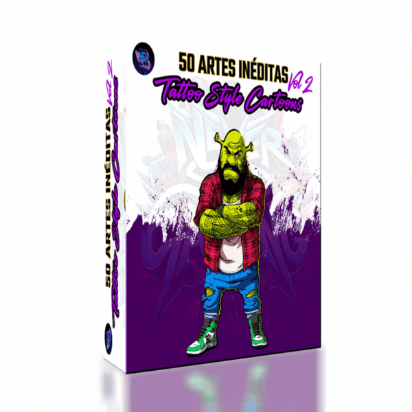 50 Artes Tattoo Style Cartoons Vol 2