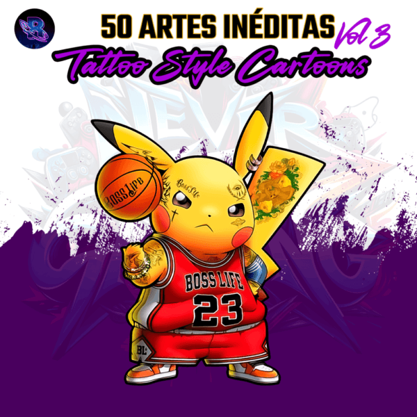50 Artes Tattoo Style Cartoons Vol 4 - Image 2
