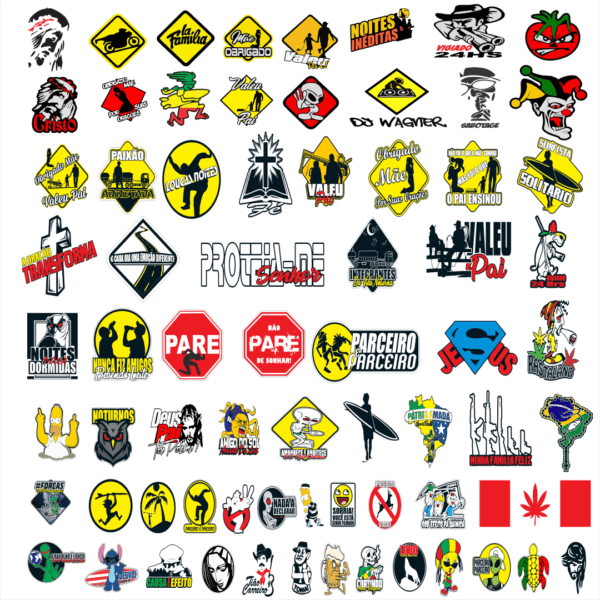6000 artes para Stickers e cartelas de adesivos - Image 2