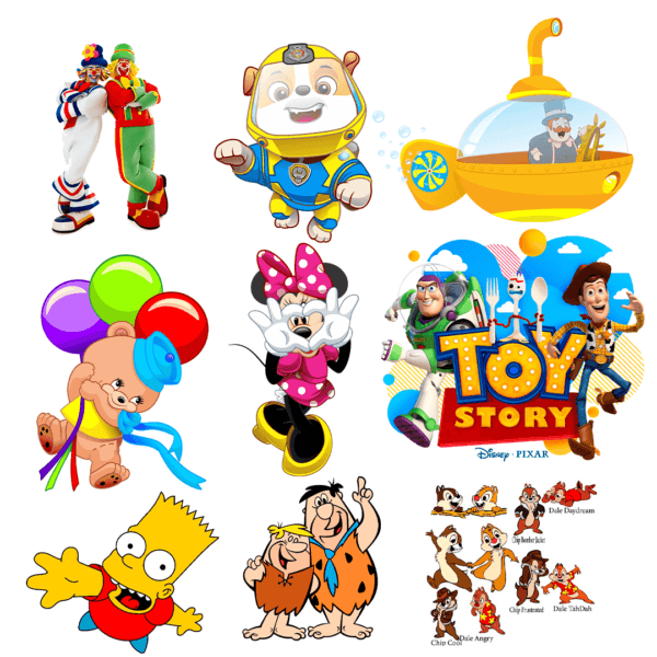 1000 artes editáveis infantil/desenhos/heróis e muito mais - Image 2