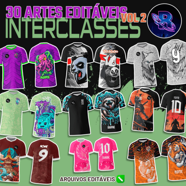 30 Artes editáveis Futebol Interclasses Vol 2 - Image 2