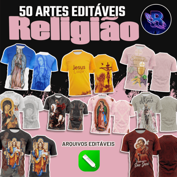 50 Artes editáveis com tema religioso Vol 1 - Image 5