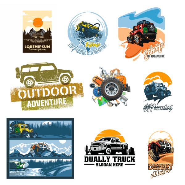 100 artes editáveis Off Road - Image 3
