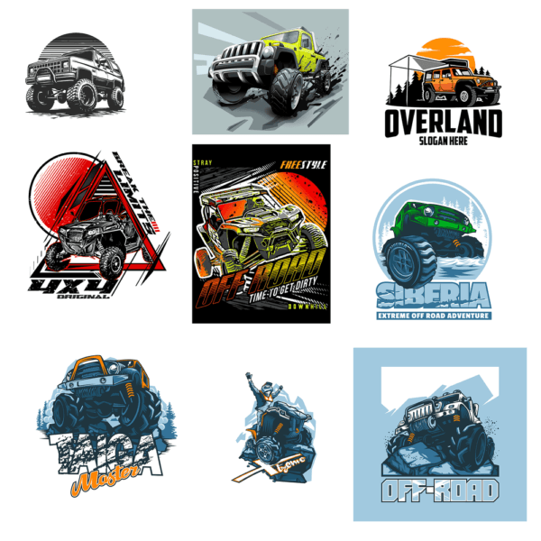 100 artes editáveis Off Road - Image 4