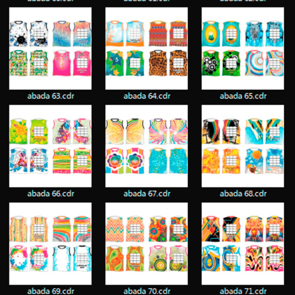 Pack 500 artes editáveis para Abadá - Image 6