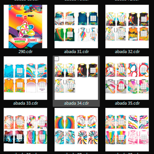 Pack 500 artes editáveis para Abadá - Image 5