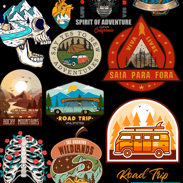 1000 artes com temas de Aventura, Camping, Off Road e muito mais. - Image 12