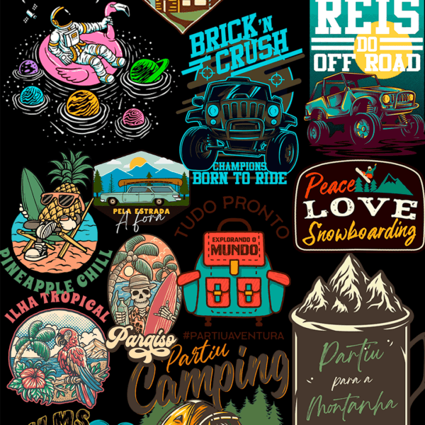 1000 artes com temas de Aventura, Camping, Off Road e muito mais. - Image 14