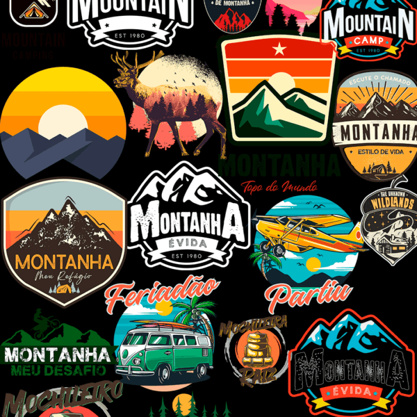 1000 artes com temas de Aventura, Camping, Off Road e muito mais. - Image 2
